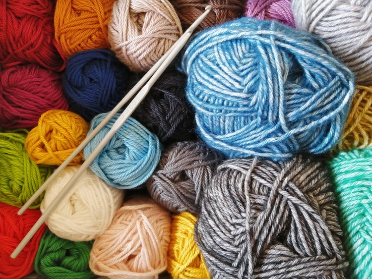 Skanes of sock yarn