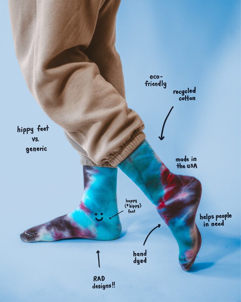 Hippy Feet vs. Generic Socks